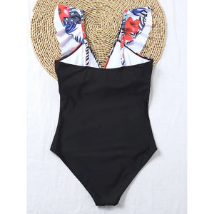 Sexy Ruffle Floral Push Up  One Piece Swimsuit Bathing Suit Woman Swimming for Beach