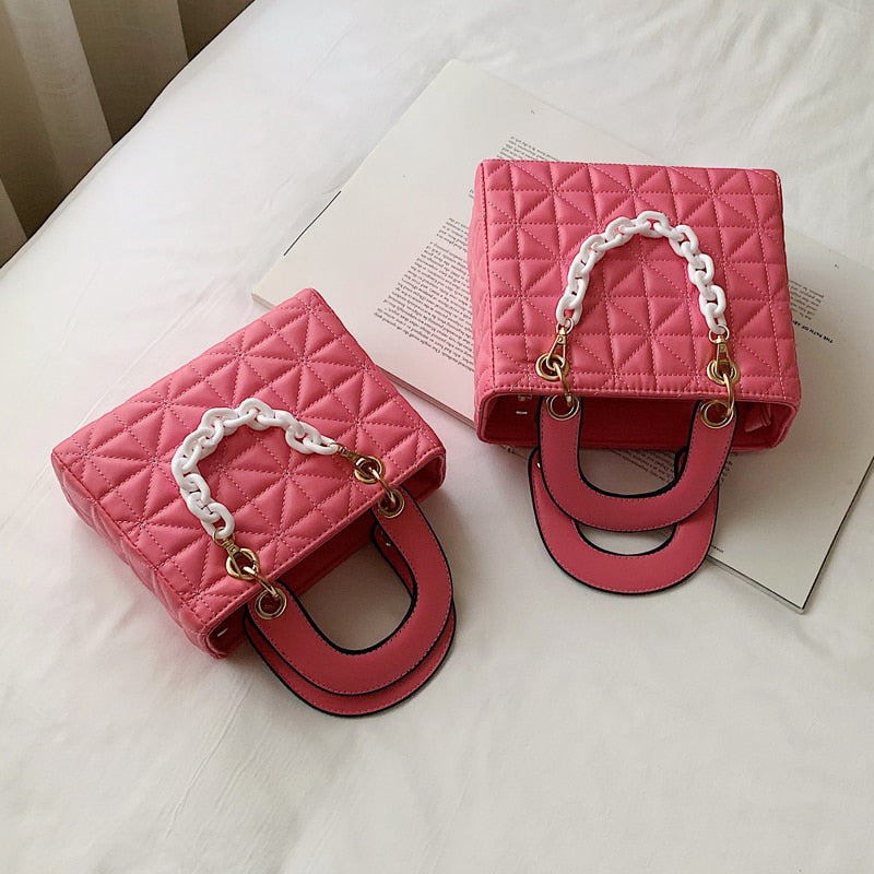Women Bags Chain Handbags Fashion Shoulder Bag Luxury Crossbody Bags for Girls 2022 Designer PU Flap for Female Messenger Bag