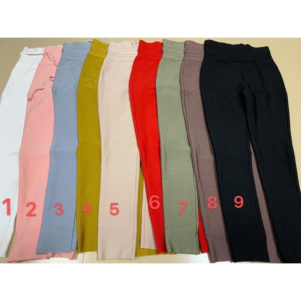 9 Colors Sexy Women High Waist Pencil Stretch Pants