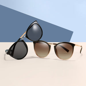 Luxury Brand Designer Vintage Round Summer Sun Glasses
