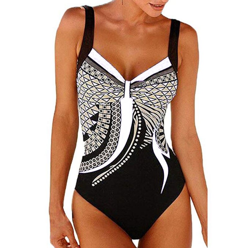 One Piece Swimsuit Push Up Sexy Bathing Suit Women Swimming for Beach Wear Monokini Plus Size