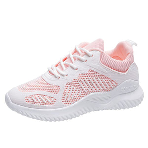 Casual Sport Platform Leather White Sneakers