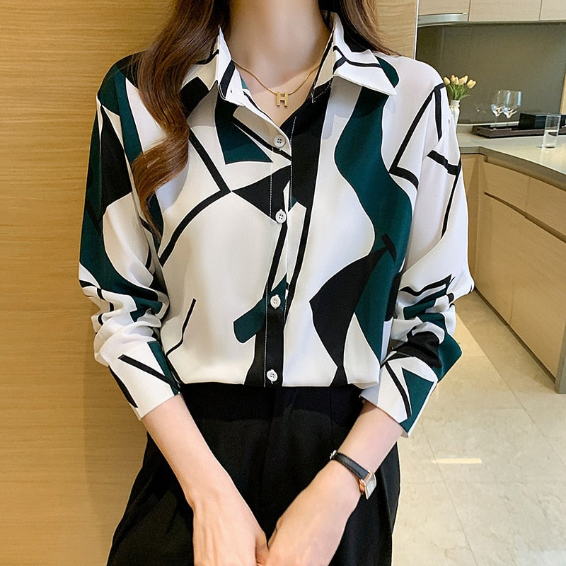 Chiffon Shirt Women&#39;s 2021 Spring And Autumn New Temperament Long Sleeve Design Sense Of Minority Fashion Foreign Style Top