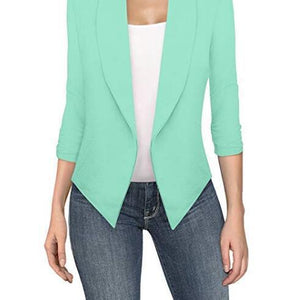 Big Size Slim Women Blazers Fashion 2022 Spring Jacket Female Work Office Solid Pocket Notched Blazer Feminino Coat 5XL