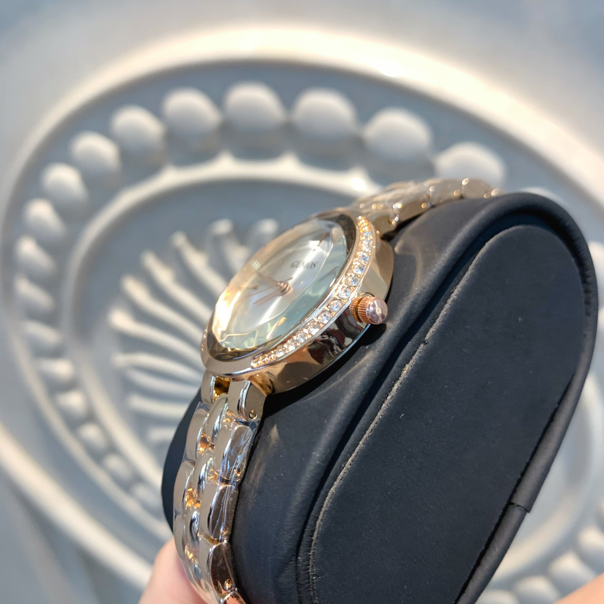 Waterproof Rose Gold Steel Strap Wristwatch