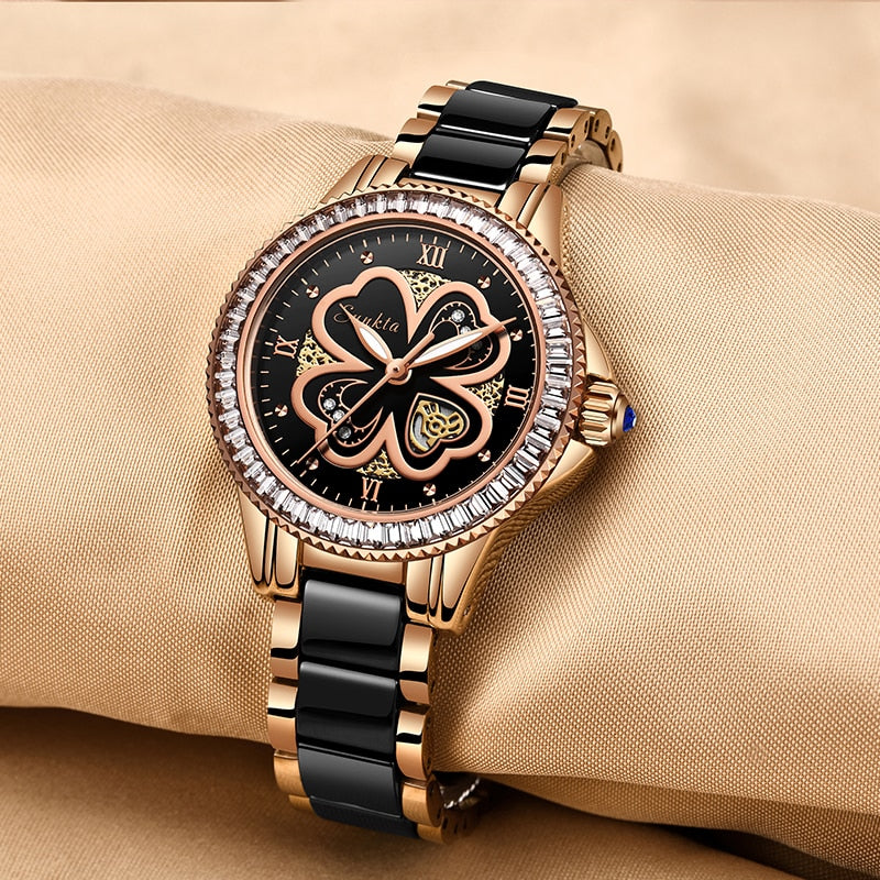 Luxury Brand Quartz Ceramics Bracelet Wrist Watches