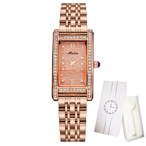 Stainless Steel High Quality Rose Gold Diamond Watch