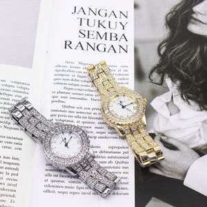 Luxury Rhinestones Women Watch Bracelet Set