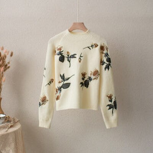 Knitted Turtleneck Pullovers Casual Sweaters