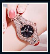 Rhinestone Quartz Elegant Dress Crystal Wristwatch
