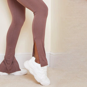 Women Legging Split Side Skinny Pants Trousers