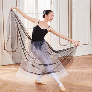 Ballet Dancing Costume Fashion Sexy Women Dance Practice Clothing  Stage Performance Clothing Gauzy Long Skirt
