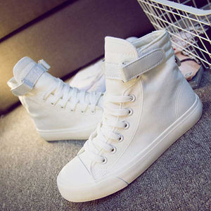 Vulcanize Shoes White Denim Sneakers