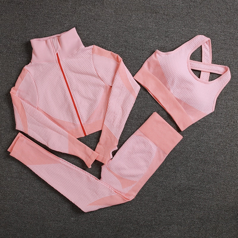 Skinny Comfy Solid Color Fitness Put Hip Knitted Sweat Suits