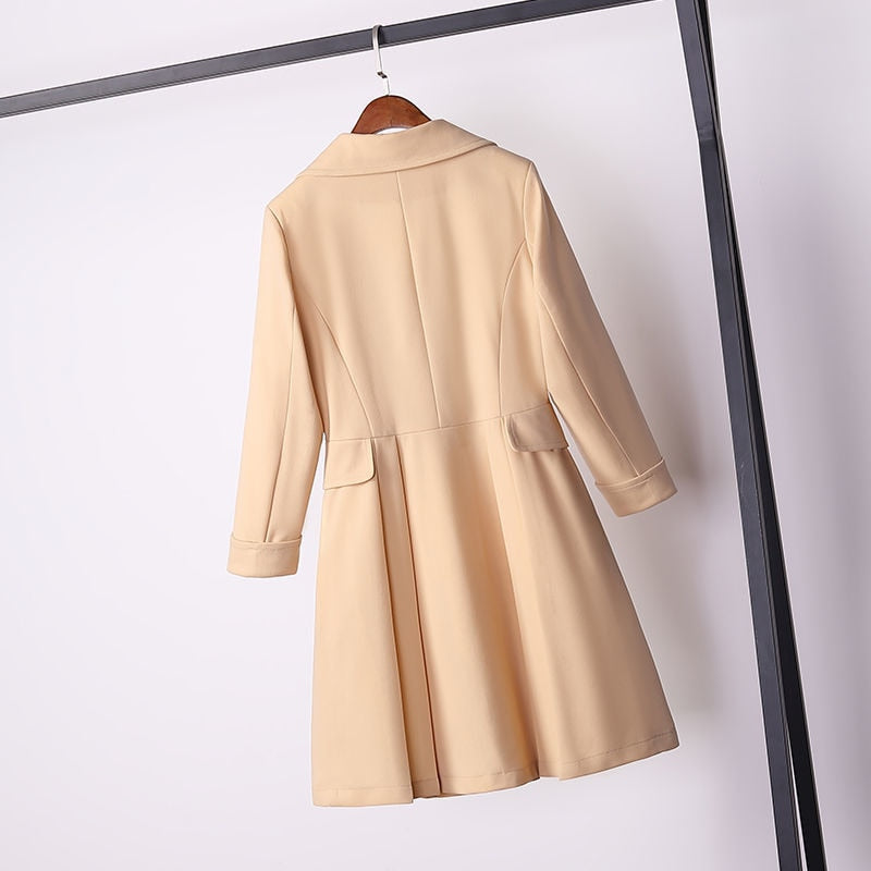2022 Fashion Autumn Korean Women&#39;s Beautiful Style Coat Slim Casual Chic Loose Elegant Vintage Long Sleeve Office Coat Tops