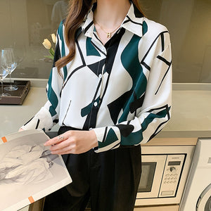 Chiffon Shirt Women&#39;s 2021 Spring And Autumn New Temperament Long Sleeve Design Sense Of Minority Fashion Foreign Style Top