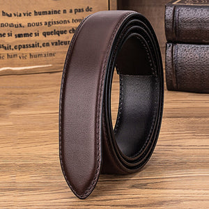 HIDUP Top Quality Cowhide Leather Automatic Model Belts for Women Black&Coffee Strap Belt 2.8cm Width Without Buckles LUWJ17