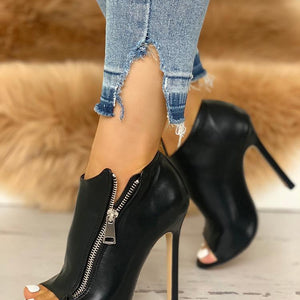 2019 New Women Pumps Spring Fall Office Shoes Breathable Hollow Out Square Heel Boots Woman Platform Heels Party Wedding Shoes