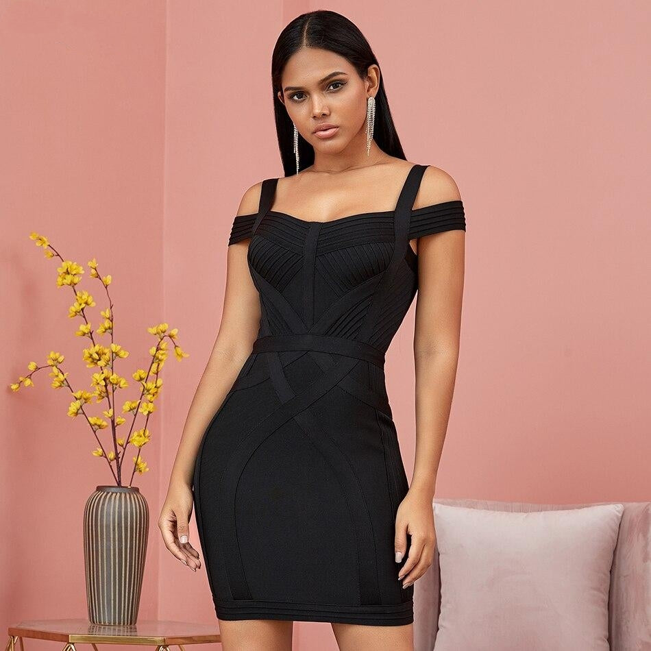 Off Shoulder Bodycon Bandage Dress