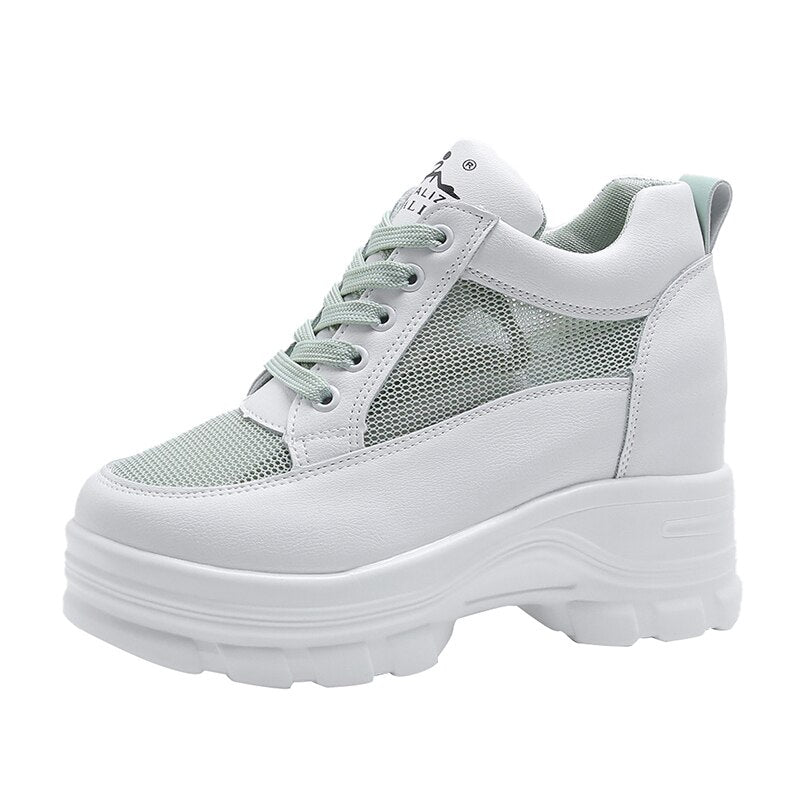 Breathable Designer Trainers Thick Mesh Shoes