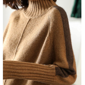 Bag Hip Split Loose Thick women sweater