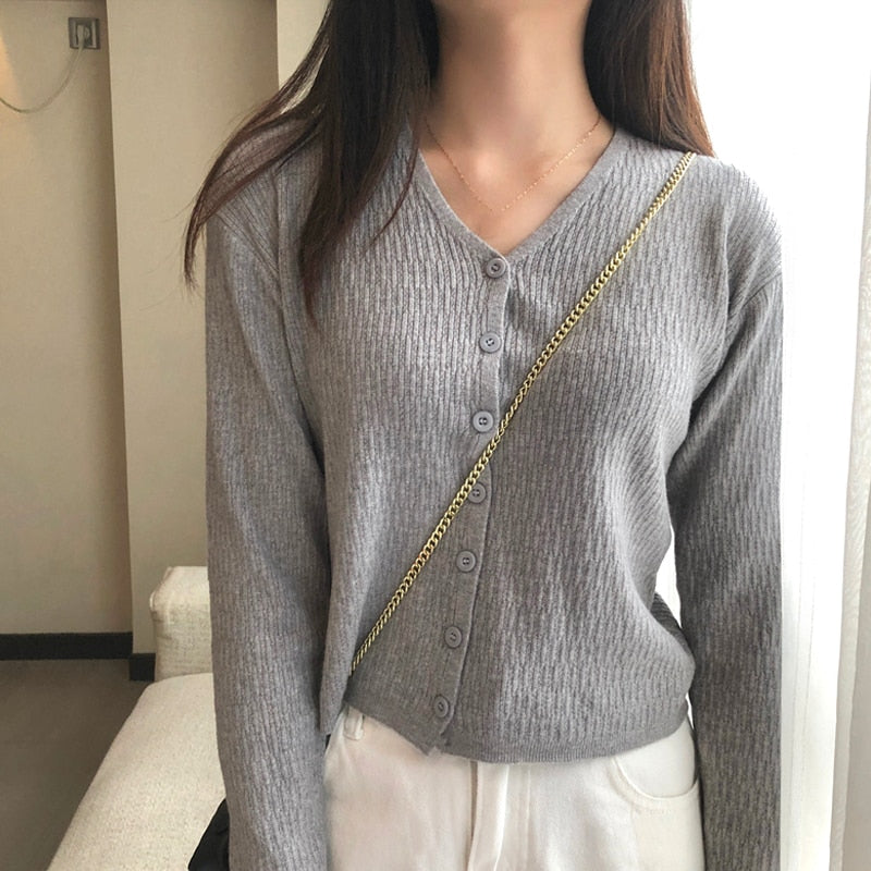 Cardigan Women&#39;s Knit Short Slimming Tops Spring Summer New Fashion Design Loose Casual Sweater