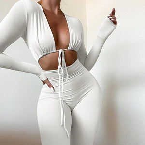 Sexy One Piece Pants Outfits  One Piece Flare Outfit Women - Sexy