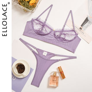 Ellolace Ruffle Lace Lingerie Sexy Women's Underwear Transparent S –  Global Fashions GC