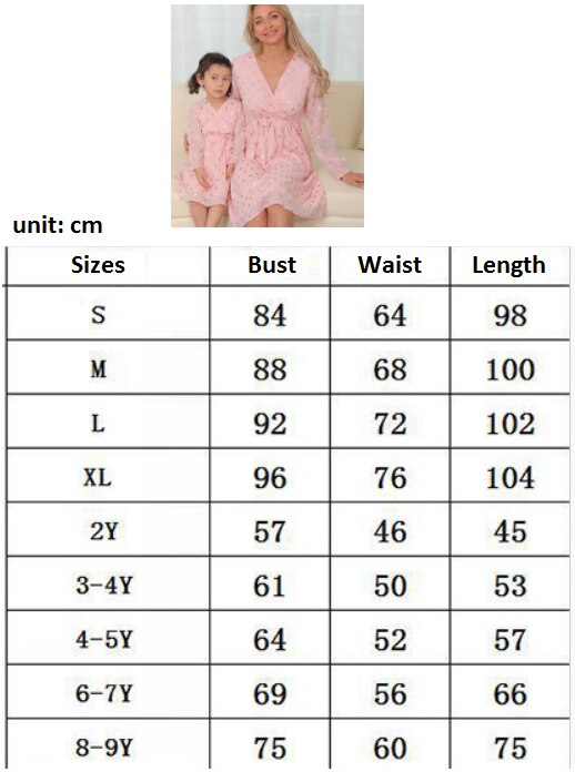 Spring Mother Daughter Macthing Dresses Sequin Mom Baby Mommy and Me Clothes Long Sleeve Family Set V-neck Women &amp; Girls Dress