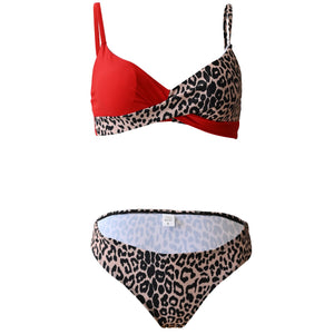 High Waist Bikini Swimwear Swimsuit Bikini Set Bodysuit Bathing Suit One piece solid Leopard Print bikini