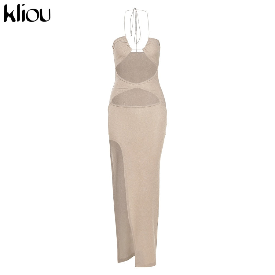 Kliou Solid Sexy Party Maxi Dresses Side Slit Elegant Club Outfits Com – Global Fashions GC Kliou Solid Sexy Party Maxi Dresses Side Slit Elegant Club Outfits Com – Global Fashions GC