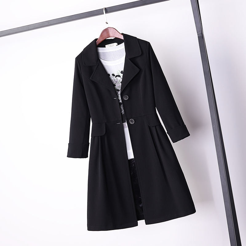 2022 Fashion Autumn Korean Women&#39;s Beautiful Style Coat Slim Casual Chic Loose Elegant Vintage Long Sleeve Office Coat Tops