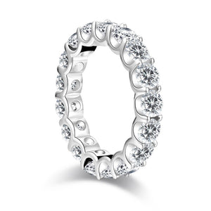 925 Sterling Silver Round Cut Full Eternity Ring