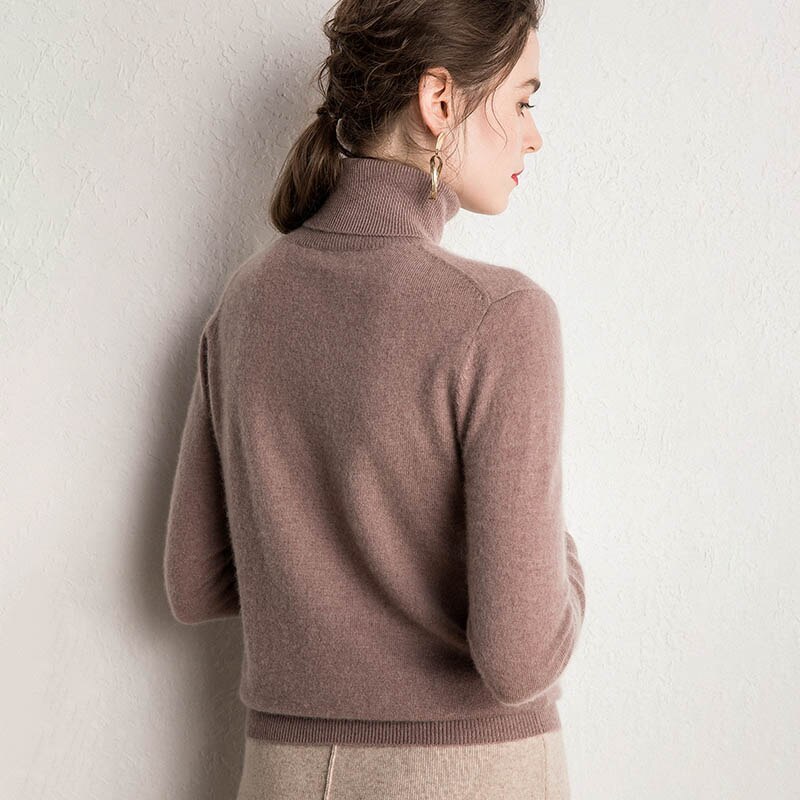 Soft Yarn Basic Fine Wool Cashmere Jumper Sweater