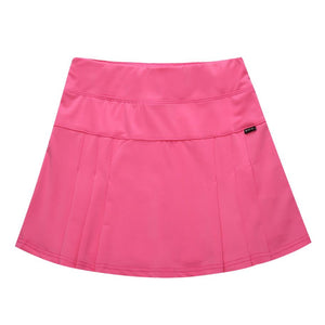 Solid Badminton Skirts Tennis Sports Golf Skirt Fitness Shorts Women Athletic Quick Dry Running Sport Skort with Pocket M-XXXL