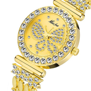 Butterfly Big Diamond 18K Gold Watch