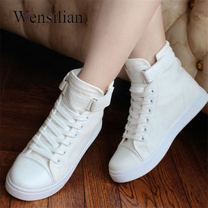 Vulcanize Shoes White Denim Sneakers