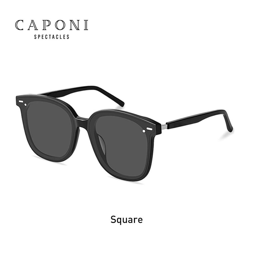 CAPONI Unisex Sun Glasses Luxury Design Brands Couple Gentle Sunglasses Nylon Lens New Trending Unique Female Shades CP2105