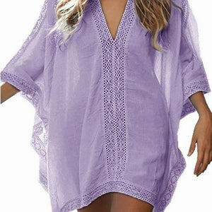 White Beach Tunics Sarong Swimsuit Cover up plus size