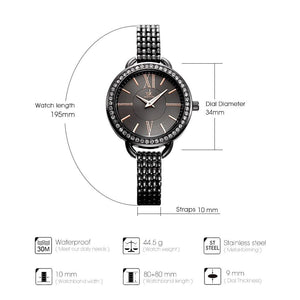 Black Steel Quartz Watch