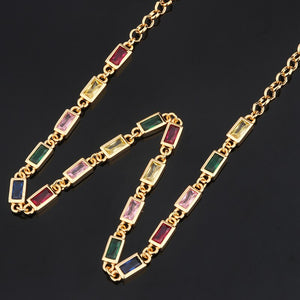 Copper Pendant Little Square Gold Fashion Necklaces