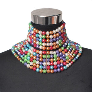 Imitation Pearl Statement Necklaces For Women