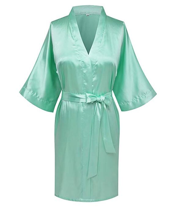 4XL.Women&#39;s Satin Wedding Kimono Bride Robe.Sleepwear Bridesmaid Robes Pajamas Bathrobe Nightgown Spa Bridal Robes Dressing Gown