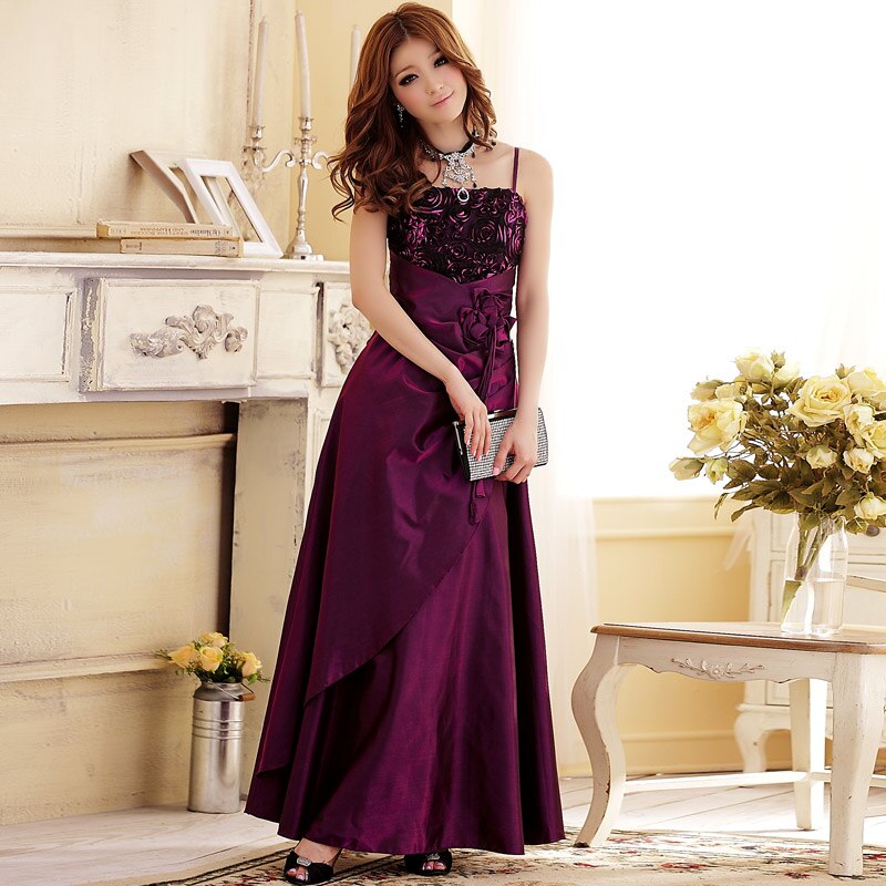 long style evening dress sister party formal dress  mother of the bride dress prom dresses ROM80041