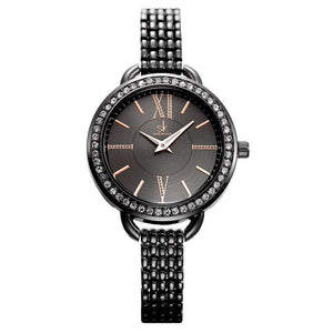 Black Steel Quartz Watch
