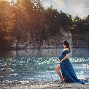 Maternity Photography Props Pregnancy Clothes Maxi Maternity photography Dress Cotton Maternity Dress For photography Props