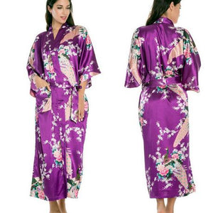 Silk Kimono Robe Bathrobe Women Satin Robe Silk Robes Night Sexy Robes Night Grow For Bridesmaid Summer Plus SizeS-XXXL 010412