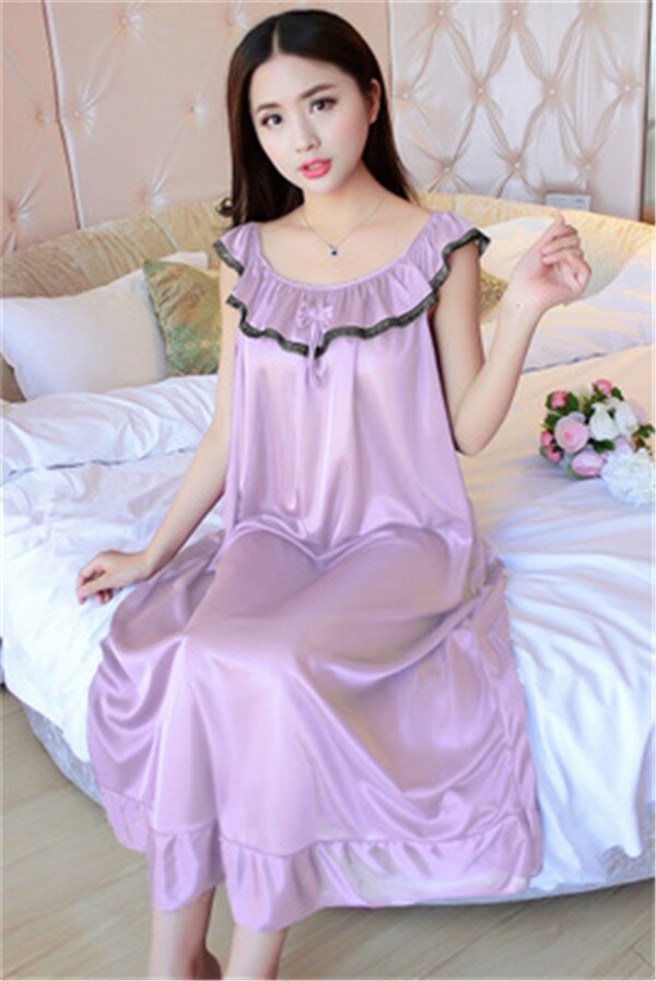 Hot Women Night Gowns Sleepwear Nightwear Long Sleeping Dress Luxury N Global Fashions GC Hot Women Night Gowns Sleepwear Nightwear Long Sleeping Dress Luxury N Global Fashions GC