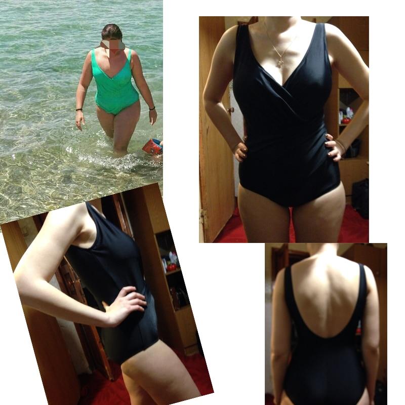 4XL Plus Size Swimwear Women One Piece Swimsuit  Large Onepiece Fat Bathing Suit Swimming Suit  Black Green