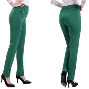 New Color High Waist Stretch Thin Casual Pants